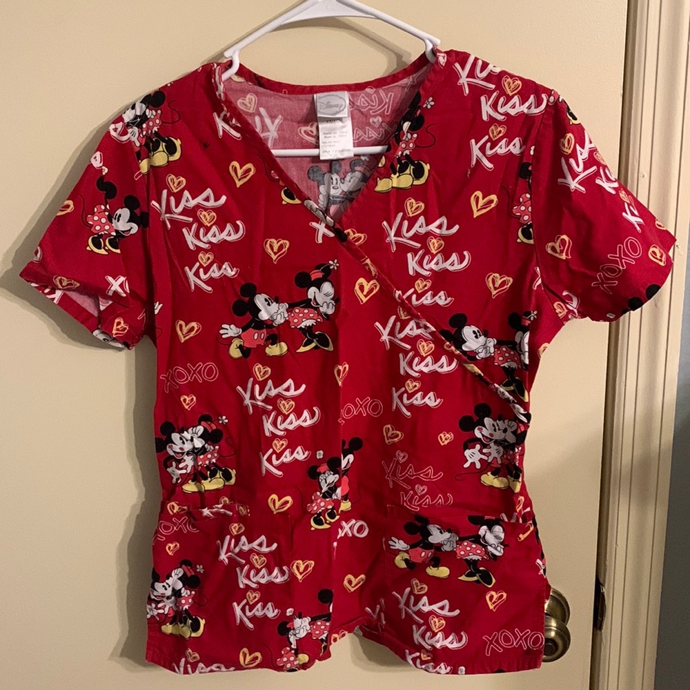 Mickey and Minnie Scrub Top